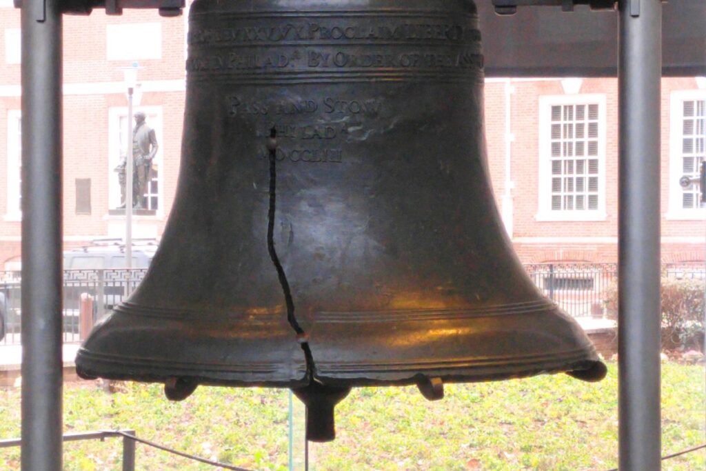 La rajadura de la campana de la libertad