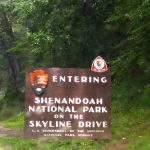 Una de las entradas a la carretera Skyline drive Shenandoah Park