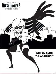 Pagina para colorear Helen Parr