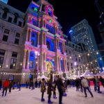 Patinaje y luces de navidad en Dillworth Park City Hall Filadelfia Philadelphia