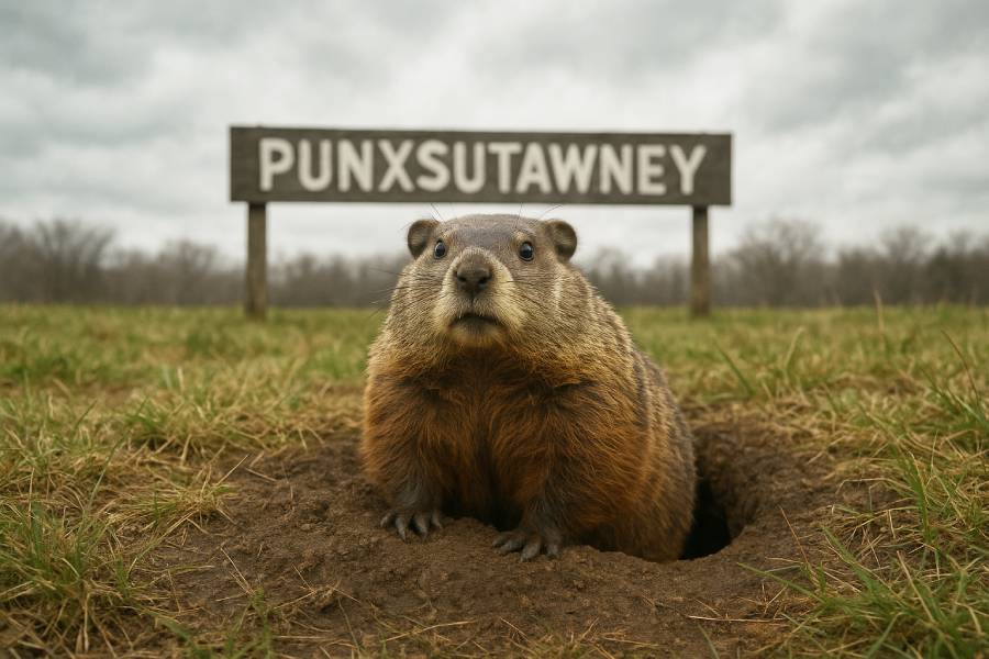 Groundhog day, la marmota prediciendo el cambio de estación.