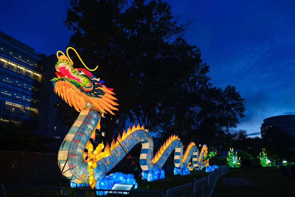 Dragon chino festival de linternas Philadelphia