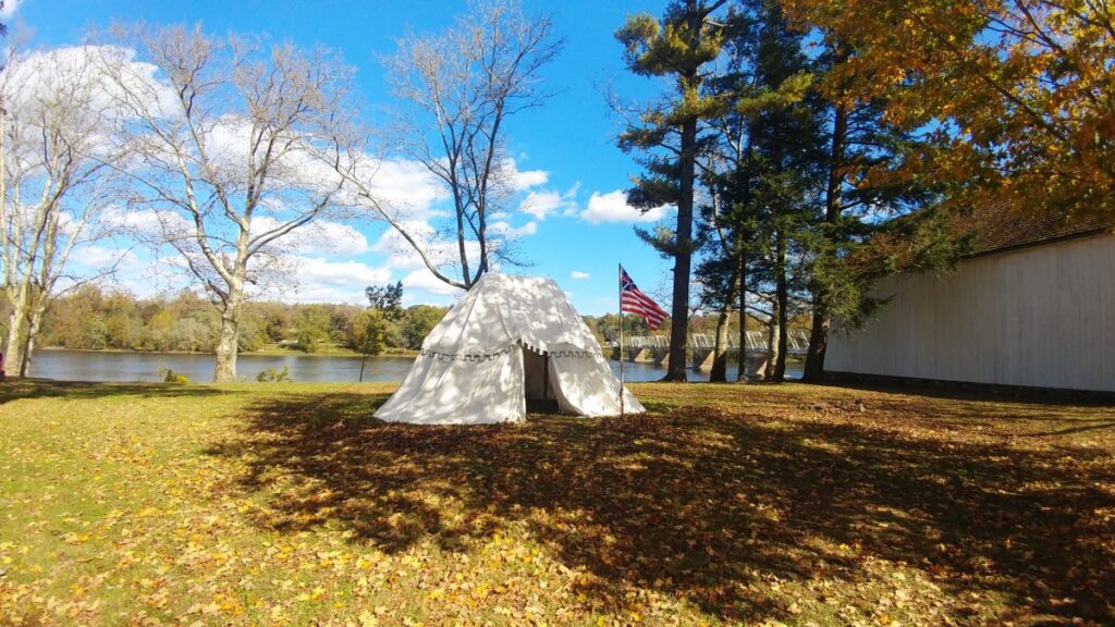Parque histórico Washington Crossing en Pennsylvania