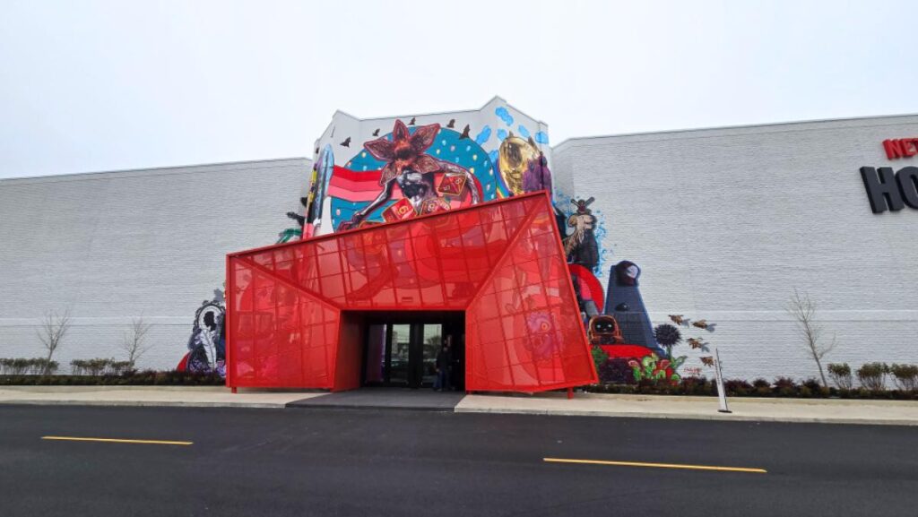 Entrada de la casa Netflix, Netflix House