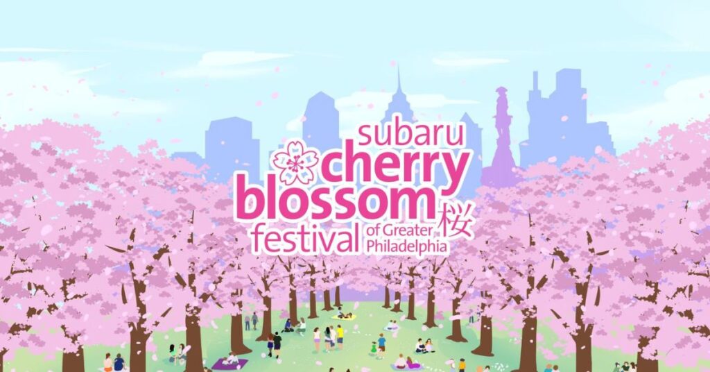 Poster oficial del Cherry Blossom Festival en Philadelphia